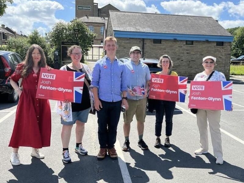 Josh Fenton-Glynn with Campaigners